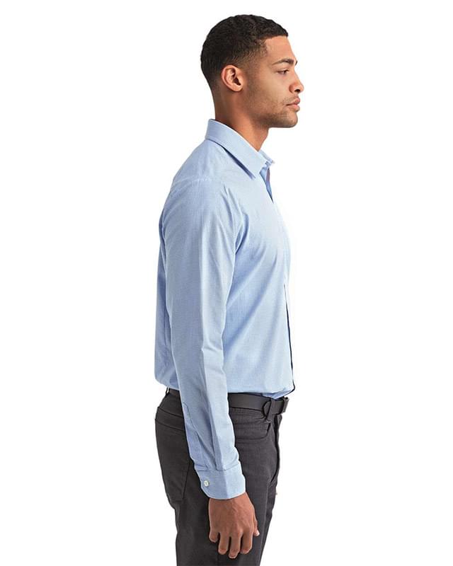 Microcheck Gingham Long-Sleeve Cotton Shirt Microcheck Gingham Long-Sleeve Cotton Shirt