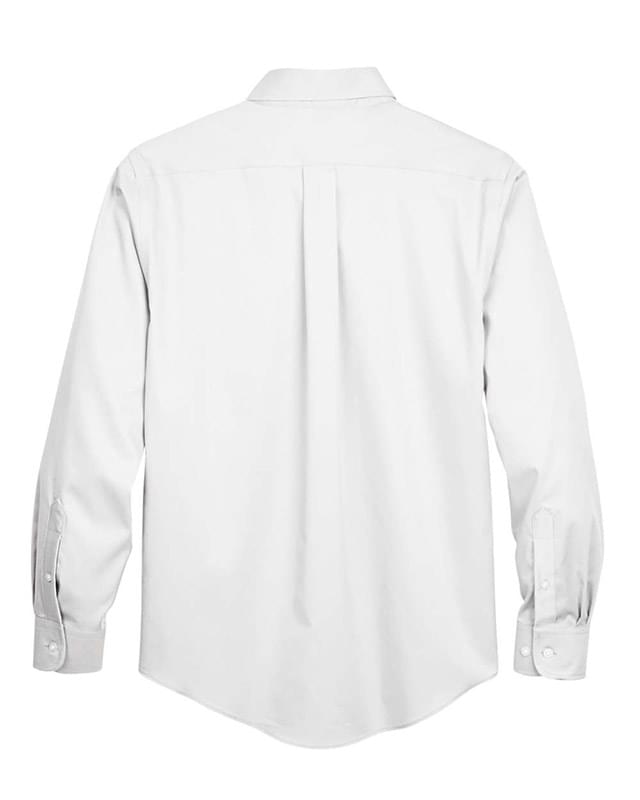 Crown Collection® Solid Stretch Twill Woven Dress Shirt