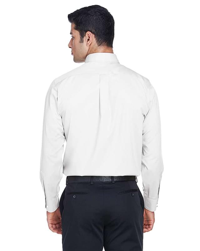 Crown Collection® Solid Stretch Twill Woven Dress Shirt