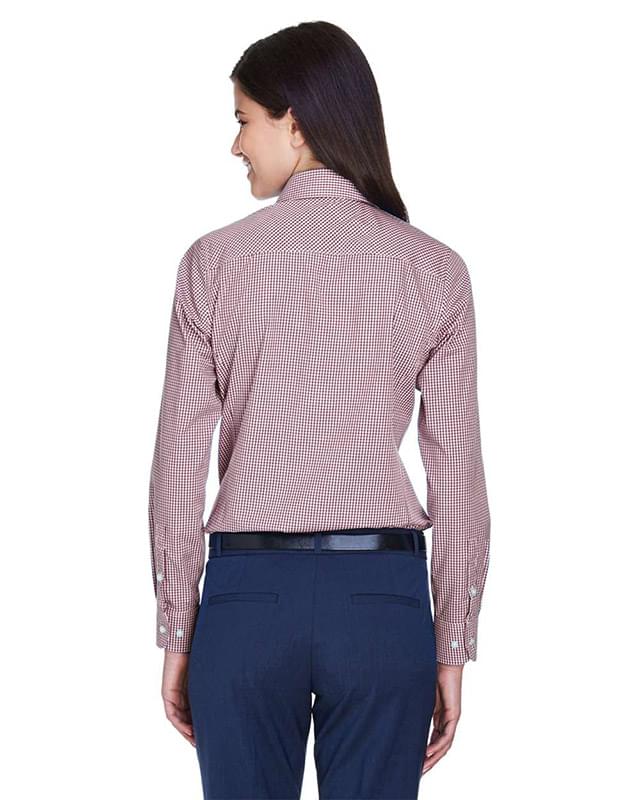 Women's Crown Collection® Gingham Check Woven Dress Shirt Women's Crown Collection® Gingham Check Woven Dress Shirt