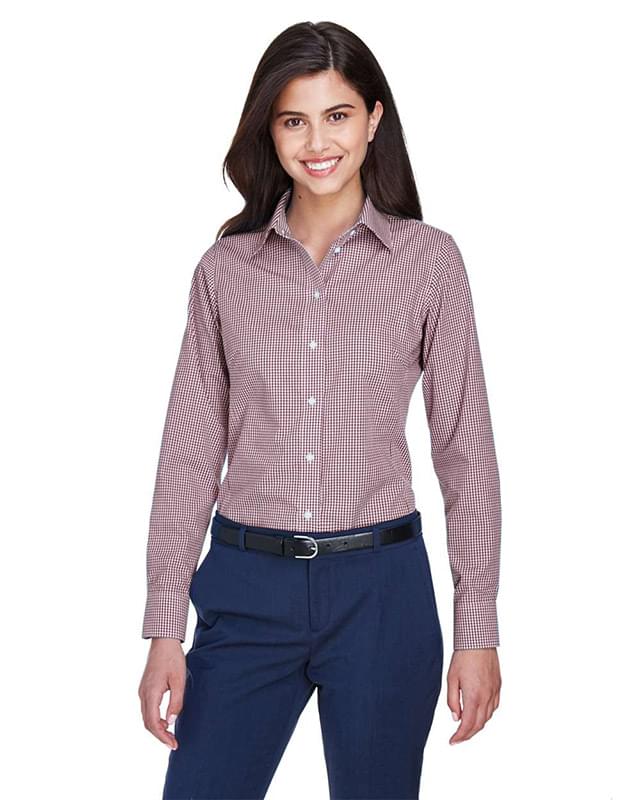 Women's Crown Collection® Gingham Check Woven Dress Shirt Women's Crown Collection® Gingham Check Woven Dress Shirt