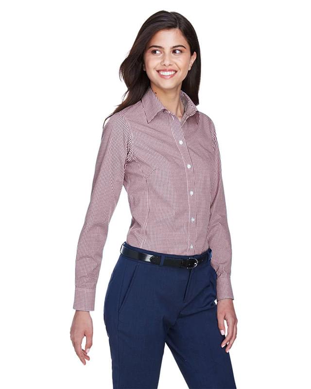 Women's Crown Collection® Gingham Check Woven Dress Shirt Women's Crown Collection® Gingham Check Woven Dress Shirt