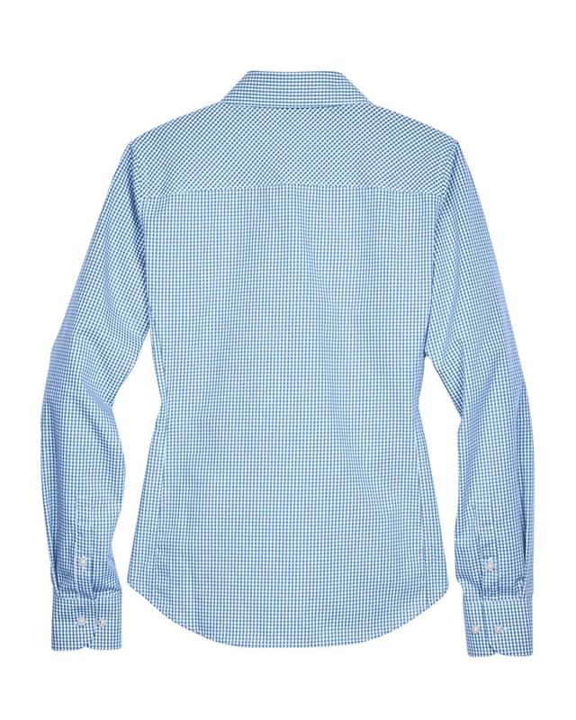 Women's Crown Collection® Gingham Check Woven Dress Shirt