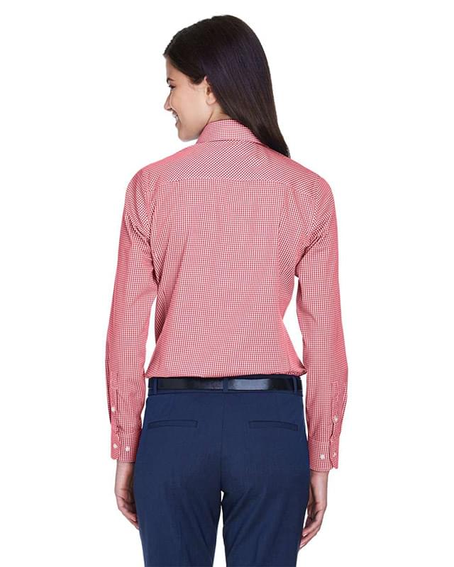 Women's Crown Collection® Gingham Check Woven Dress Shirt Women's Crown Collection® Gingham Check Woven Dress Shirt