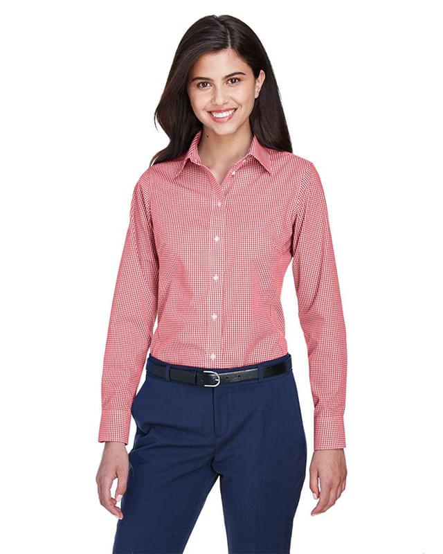 Women's Crown Collection® Gingham Check Woven Dress Shirt Women's Crown Collection® Gingham Check Woven Dress Shirt