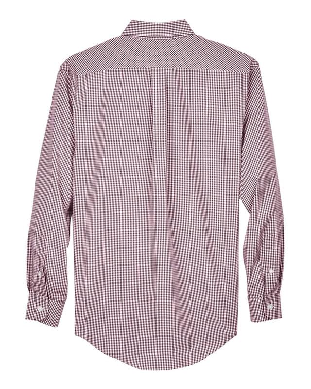 Crown Collection® Gingham Check Woven Dress Shirt