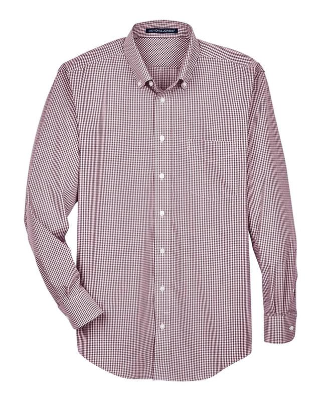 Crown Collection® Gingham Check Woven Dress Shirt