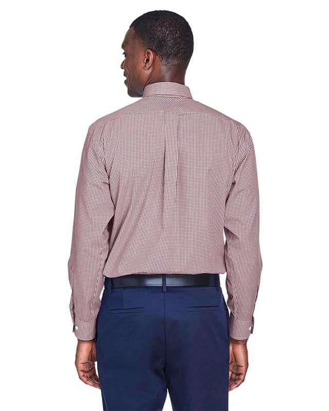 Crown Collection® Gingham Check Woven Dress Shirt