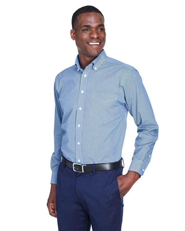 Crown Collection® Gingham Check Woven Dress Shirt Crown Collection® Gingham Check Woven Dress Shirt