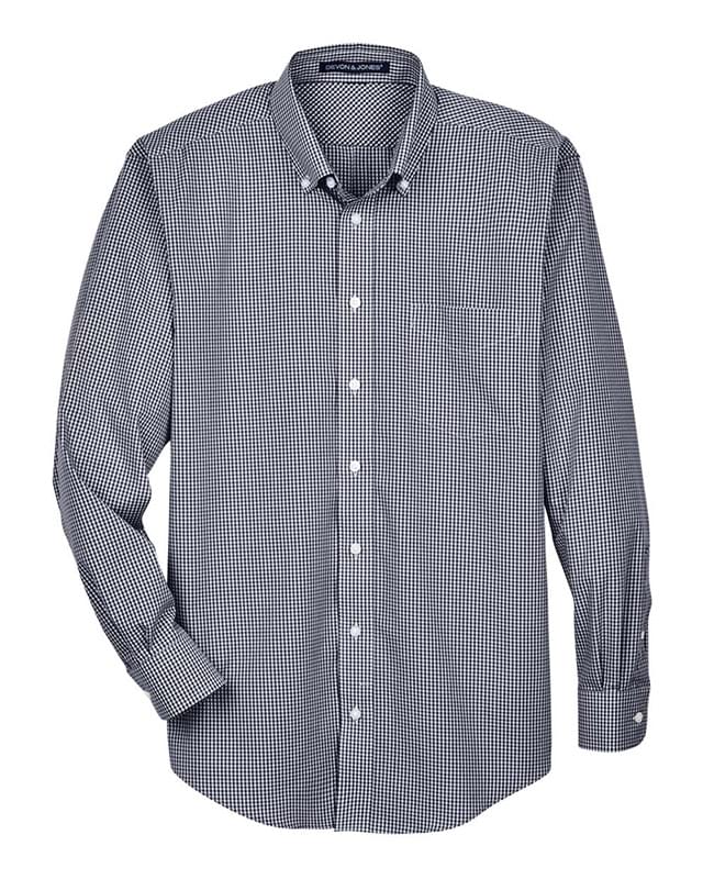 Crown Collection® Gingham Check Woven Dress Shirt