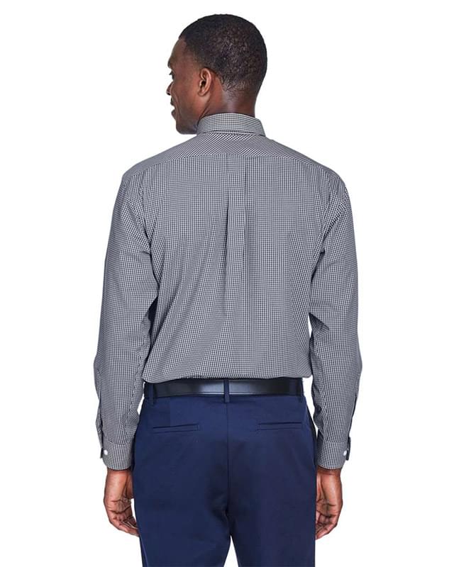 Crown Collection® Gingham Check Woven Dress Shirt Crown Collection® Gingham Check Woven Dress Shirt