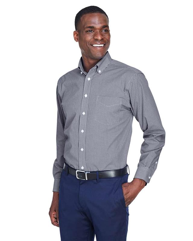 Crown Collection® Gingham Check Woven Dress Shirt Crown Collection® Gingham Check Woven Dress Shirt