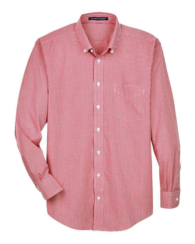 Crown Collection® Gingham Check Woven Dress Shirt