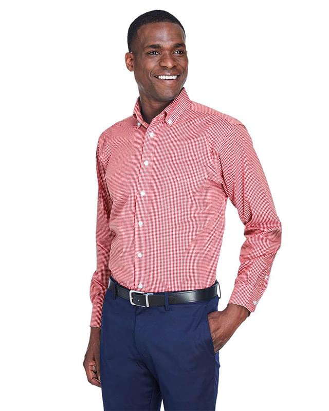 Crown Collection® Gingham Check Woven Dress Shirt Crown Collection® Gingham Check Woven Dress Shirt