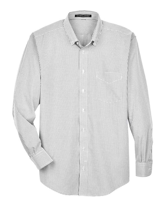 Crown Collection® Gingham Check Woven Dress Shirt