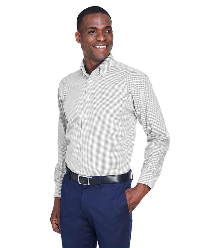 Crown Collection® Gingham Check Woven Dress Shirt Crown Collection® Gingham Check Woven Dress Shirt