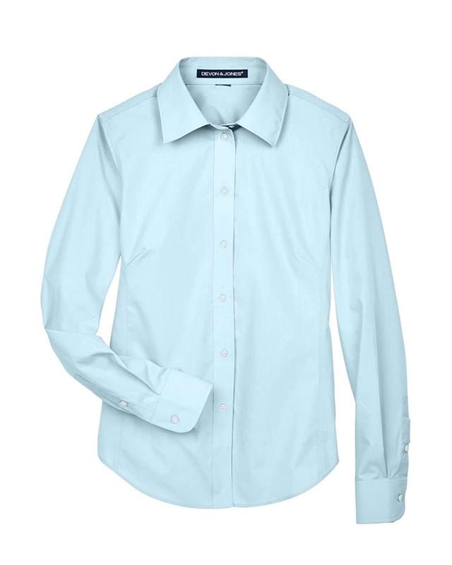 Women's Crown Collection® Broadcloth Woven Dress Shirt