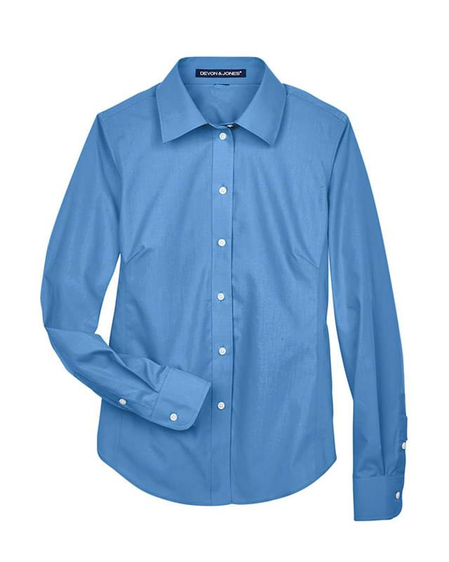 Women's Crown Collection® Broadcloth Woven Dress Shirt