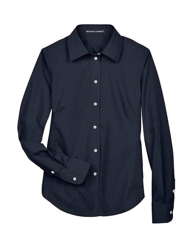 Women's Crown Collection® Broadcloth Woven Dress Shirt