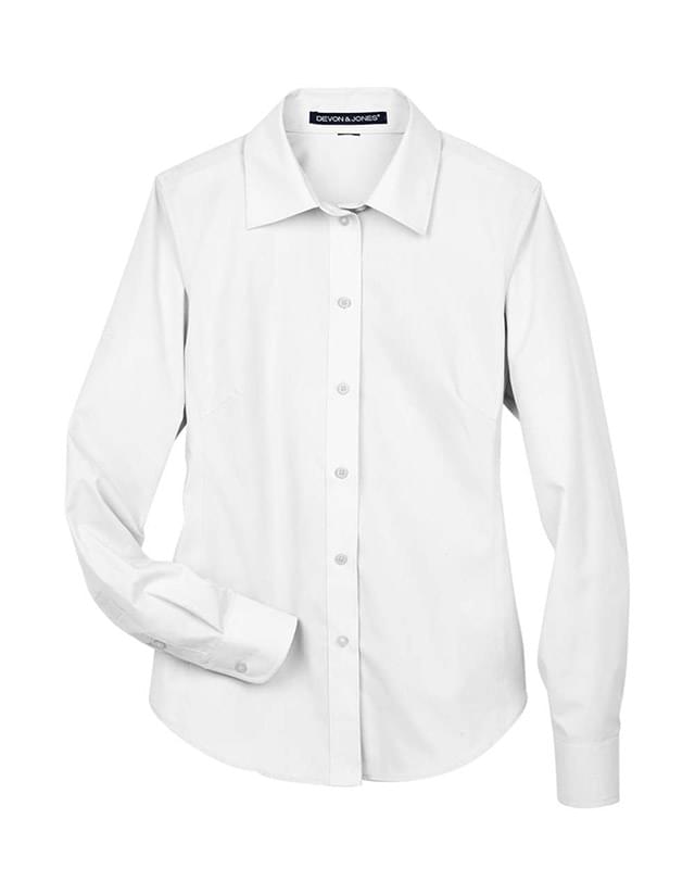 Women's Crown Collection® Broadcloth Woven Dress Shirt