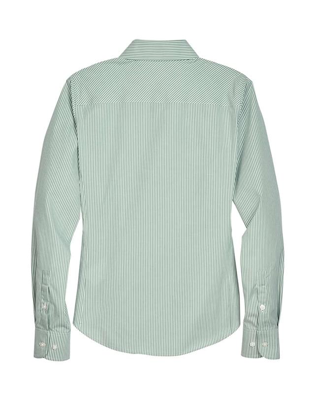 Women's Crown Collection® Banker Stripe Woven Dress Shirt