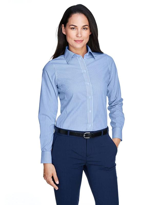 Women's Crown Collection® Banker Stripe Woven Dress Shirt Women's Crown Collection® Banker Stripe Woven Dress Shirt
