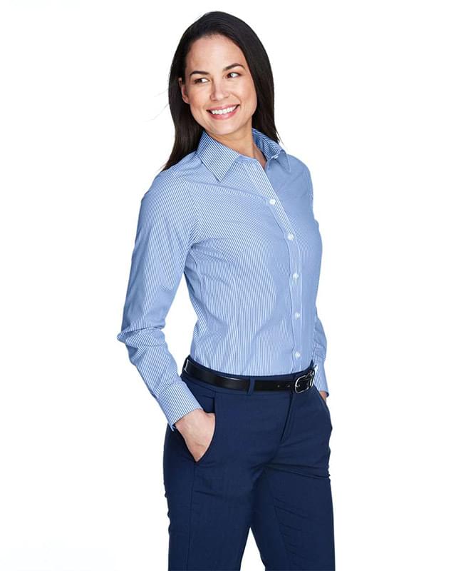 Women's Crown Collection® Banker Stripe Woven Dress Shirt Women's Crown Collection® Banker Stripe Woven Dress Shirt