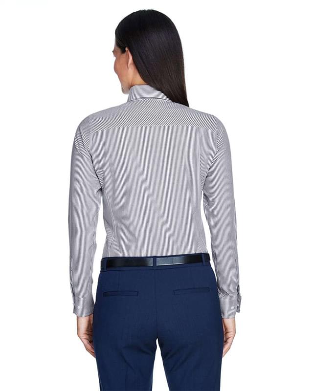 Women's Crown Collection® Banker Stripe Woven Dress Shirt Women's Crown Collection® Banker Stripe Woven Dress Shirt