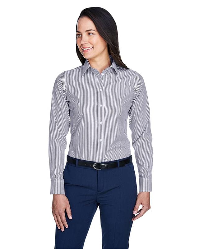 Women's Crown Collection® Banker Stripe Woven Dress Shirt Women's Crown Collection® Banker Stripe Woven Dress Shirt
