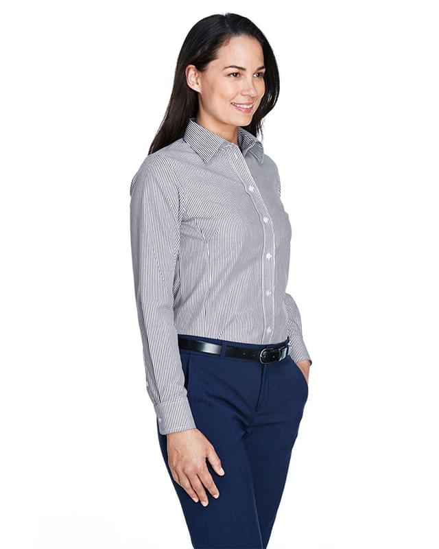 Women's Crown Collection® Banker Stripe Woven Dress Shirt Women's Crown Collection® Banker Stripe Woven Dress Shirt