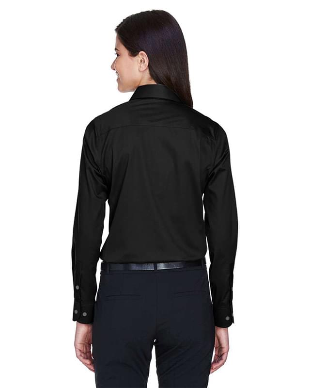 Women's Crown Collection® Solid Stretch Twill Woven Dress Shirt Women's Crown Collection® Solid Stretch Twill Woven Dress Shirt