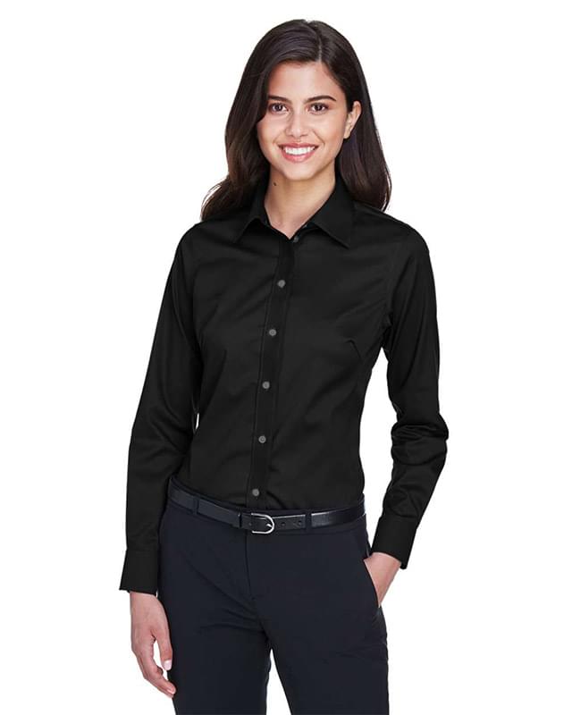 Women's Crown Collection® Solid Stretch Twill Woven Dress Shirt Women's Crown Collection® Solid Stretch Twill Woven Dress Shirt
