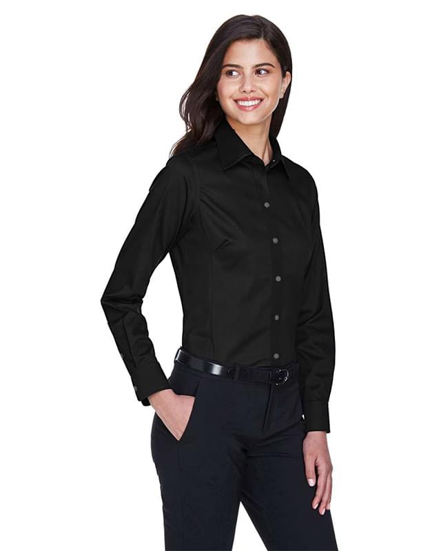 Women's Crown Collection® Solid Stretch Twill Woven Dress Shirt Women's Crown Collection® Solid Stretch Twill Woven Dress Shirt