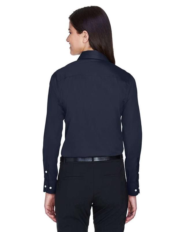 Women's Crown Collection® Solid Stretch Twill Woven Dress Shirt Women's Crown Collection® Solid Stretch Twill Woven Dress Shirt