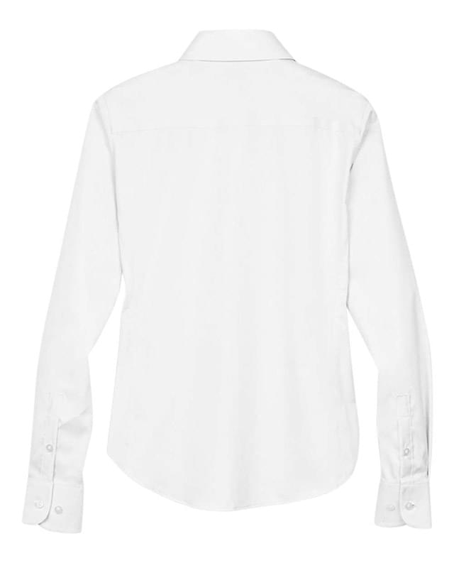 Women's Crown Collection® Solid Stretch Twill Woven Dress Shirt Women's Crown Collection® Solid Stretch Twill Woven Dress Shirt