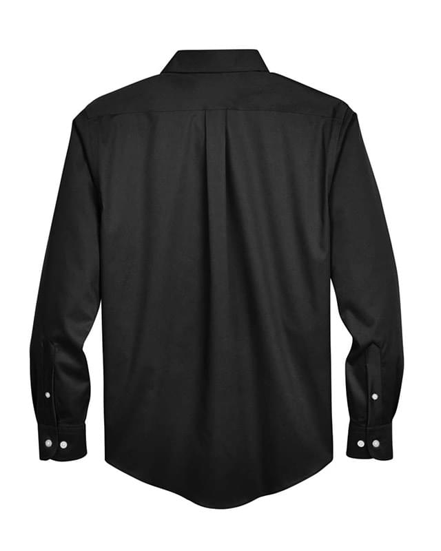 Crown Collection® Tall Solid Stretch Twill Woven Dress Shirt Crown Collection® Tall Solid Stretch Twill Woven Dress Shirt