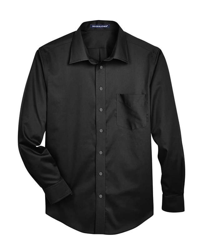 Crown Collection® Tall Solid Stretch Twill Woven Dress Shirt
