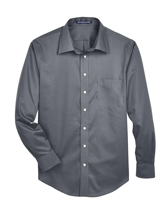 Crown Collection® Tall Solid Stretch Twill Woven Dress Shirt