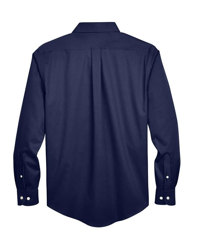 Crown Collection® Tall Solid Stretch Twill Woven Dress Shirt Crown Collection® Tall Solid Stretch Twill Woven Dress Shirt