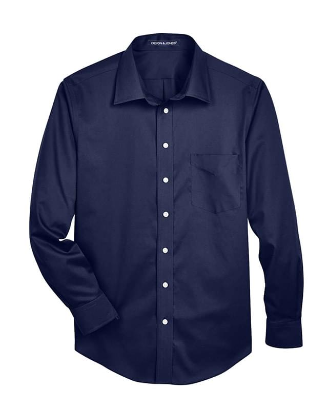 Crown Collection® Tall Solid Stretch Twill Woven Dress Shirt