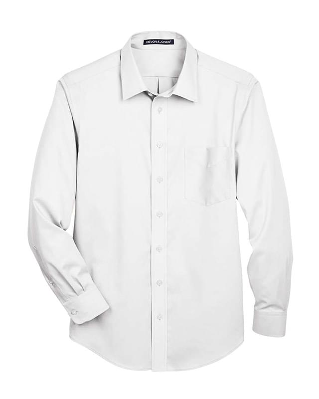 Crown Collection® Tall Solid Stretch Twill Woven Dress Shirt