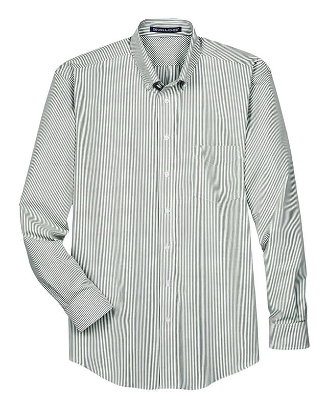 Crown Collection® Banker Stripe Woven Dress Shirt