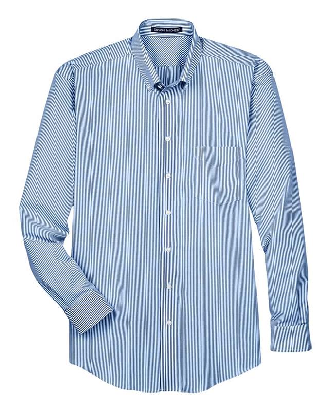 Crown Collection® Banker Stripe Woven Dress Shirt