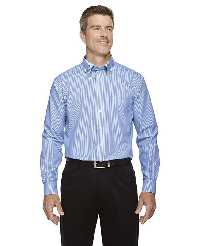 Crown Collection® Banker Stripe Woven Dress Shirt Crown Collection® Banker Stripe Woven Dress Shirt