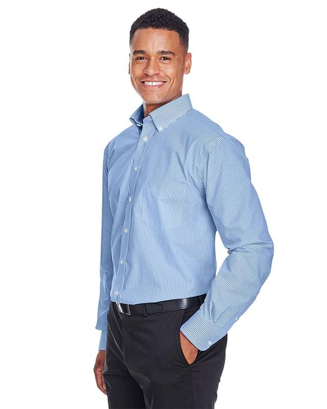 Crown Collection® Banker Stripe Woven Dress Shirt Crown Collection® Banker Stripe Woven Dress Shirt