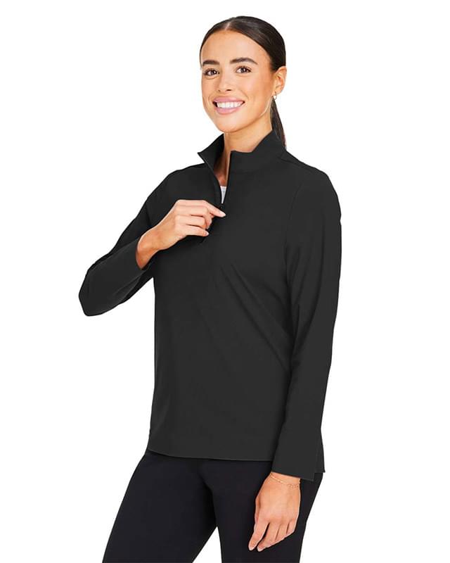 Women's CrownLux Performance® Windsor Welded Quarter-Zip Pullover Women's CrownLux Performance® Windsor Welded Quarter-Zip Pullover