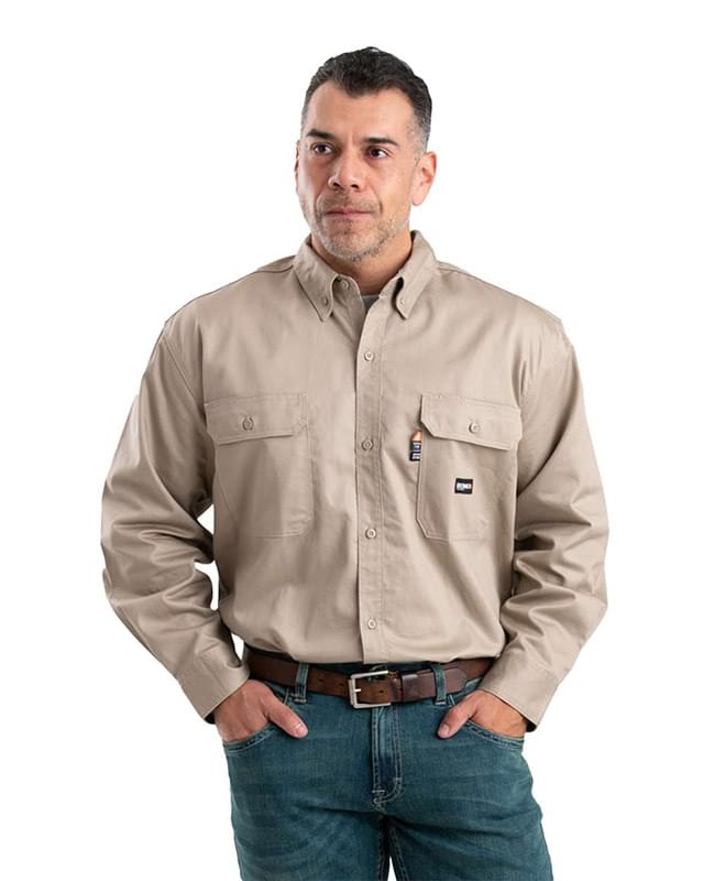 Flame-Resistant Button-Down Work Shirt