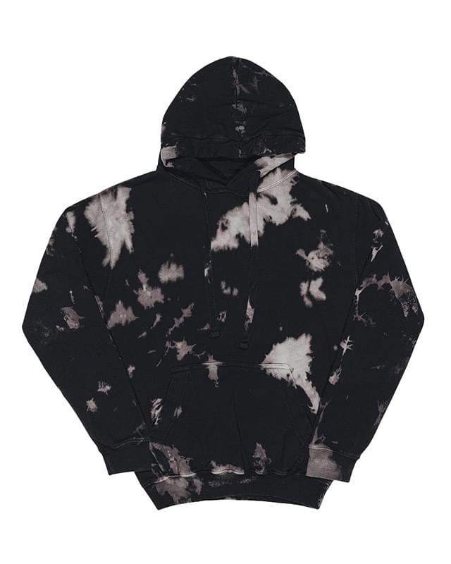 Premium Fleece Bleach Wash Hooded Sweatshirt