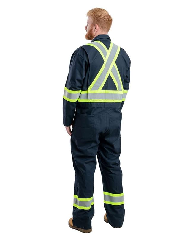 Safety Striped Unlined Coverall Safety Striped Unlined Coverall