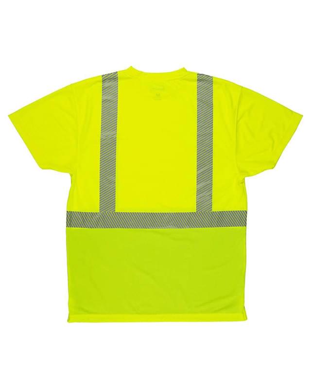 Hi-Vis Class 2 Color Blocked Pocket T-Shirt